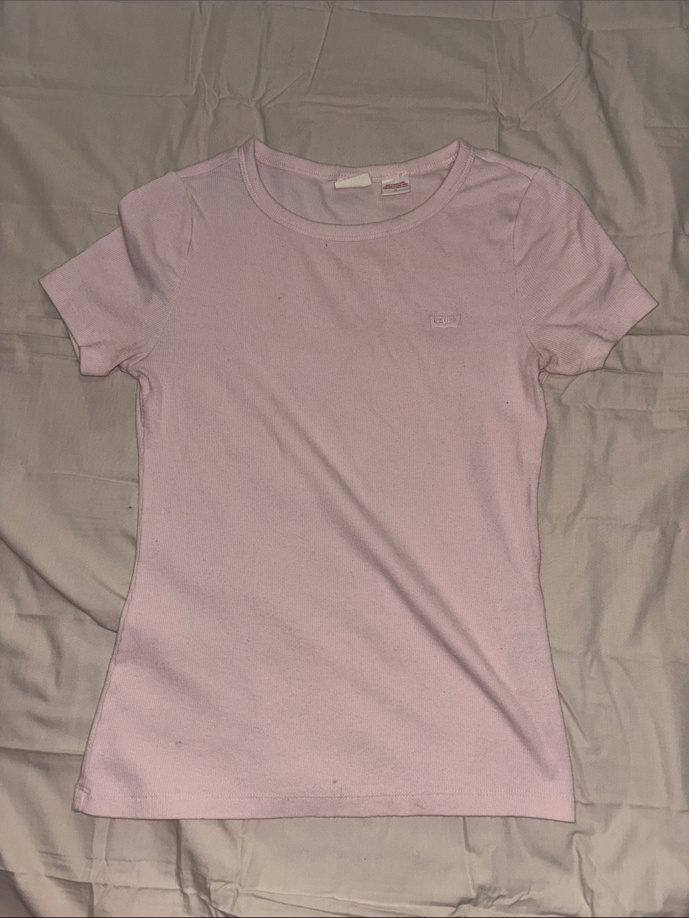 Levi's Women's Short-Sleeve Crewneck Tee in Light Pink